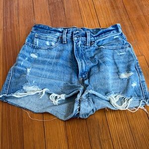Abercrombie & Fitch high rise jean shorts